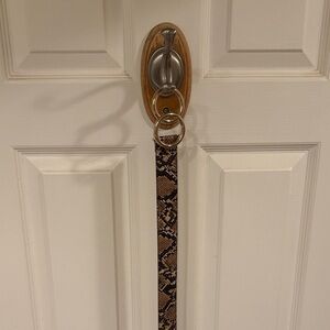 Express Brown Snake Pattern belt